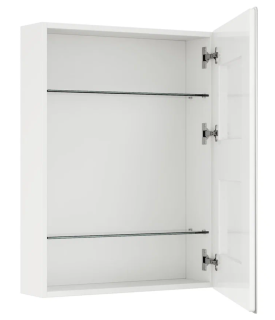 Шкаф-зеркало с подсветкой Onika Орби 206087 60см белый